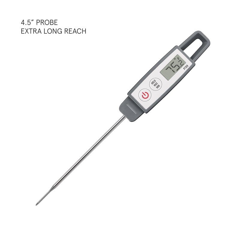Lavatools PT09 Super-Quick Commercial Grade Digital Thermometer for Cooking, Meat, Candy, Candle, Liquid, Oil, 4.5" Compact Probe, Splash Proof, Â°C/Â°F Toggle, Hold Function - Sesame - Image 2